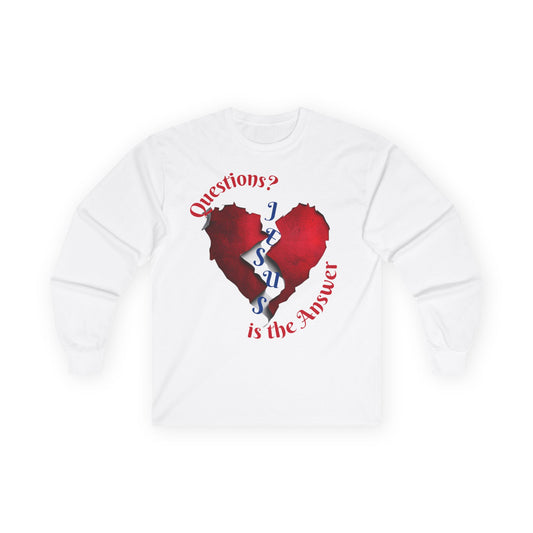 Jesus is the Answer - Unisex Long Sleeve Tee