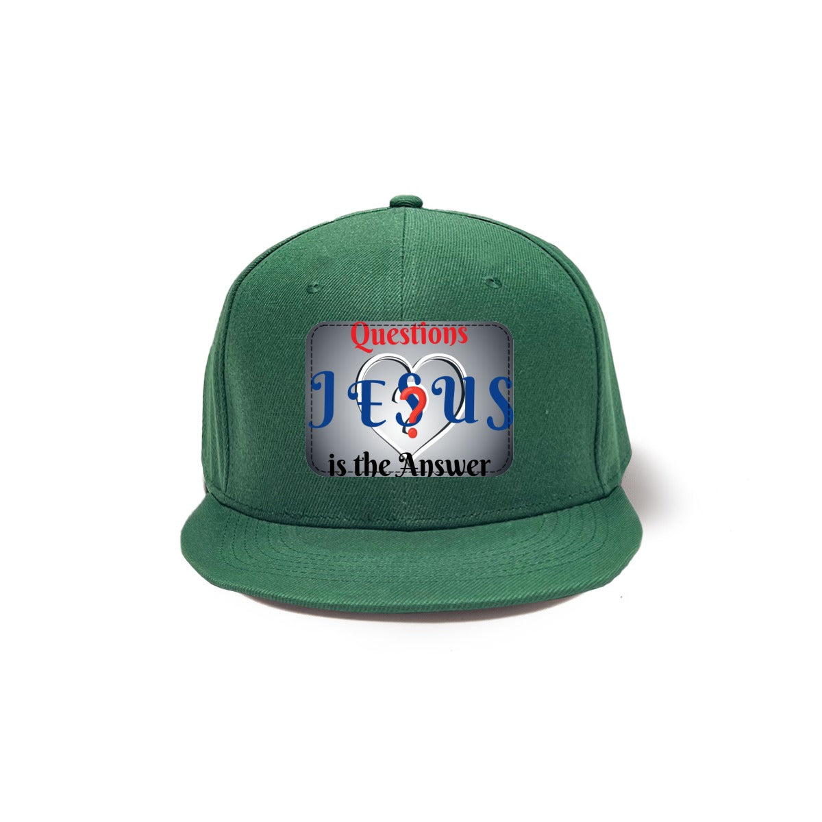 Jesus is the Answer Snapback Hat with Metal Buckle