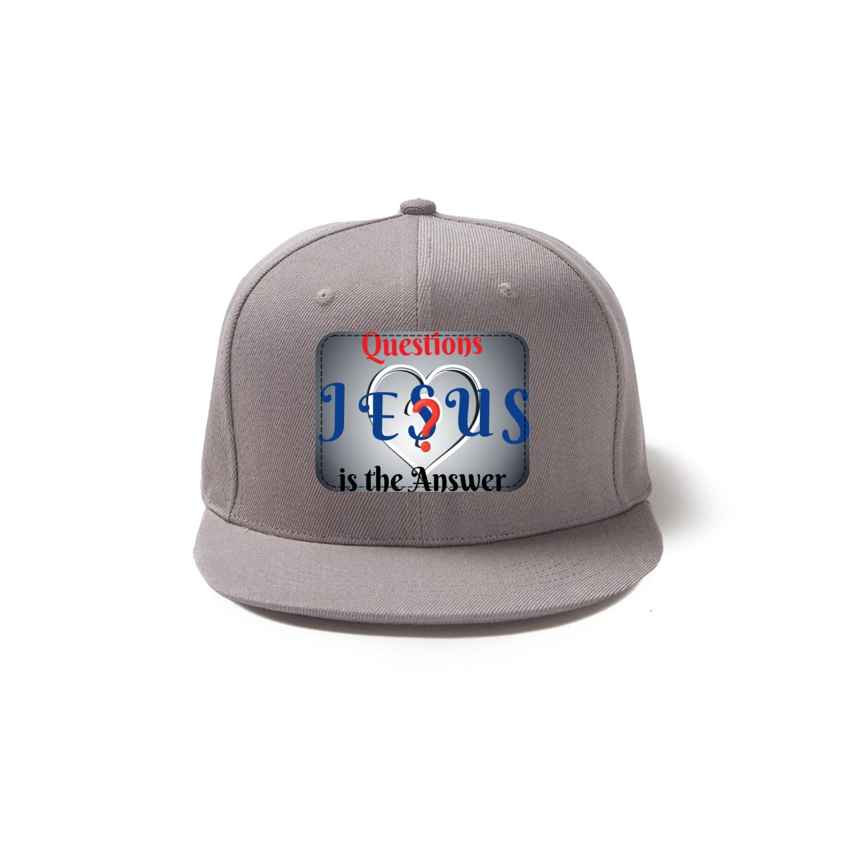 Jesus is the Answer Snapback Hat with Metal Buckle