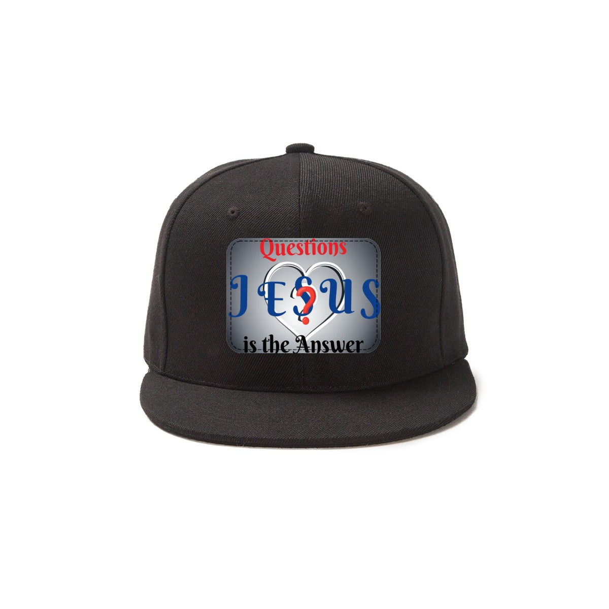 Jesus is the Answer Snapback Hat with Metal Buckle