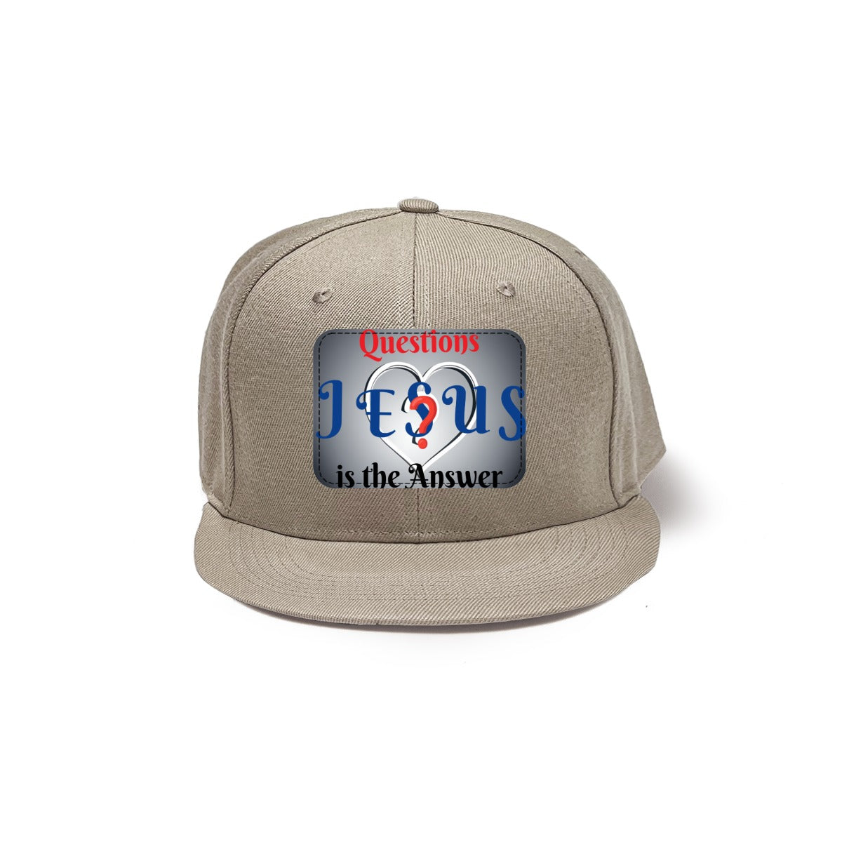 Jesus is the Answer Snapback Hat with Metal Buckle